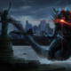 Illustration for article titled Astounding Concept Art of Cities Being Demolished
